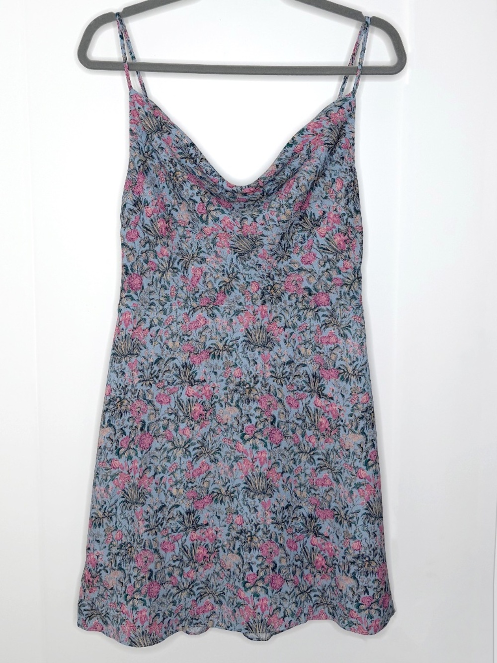 Sunday Best Spencer Mini Sundress in Blue and Pink Floral Size Medium